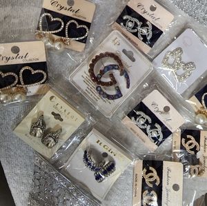 Adorable Earrings all colors and shapes brand new$18.00 a pair